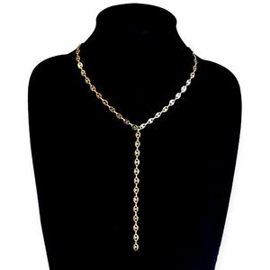 EXPRESS Minimalist Gold-Tone Lariat Chain Necklace | NWT